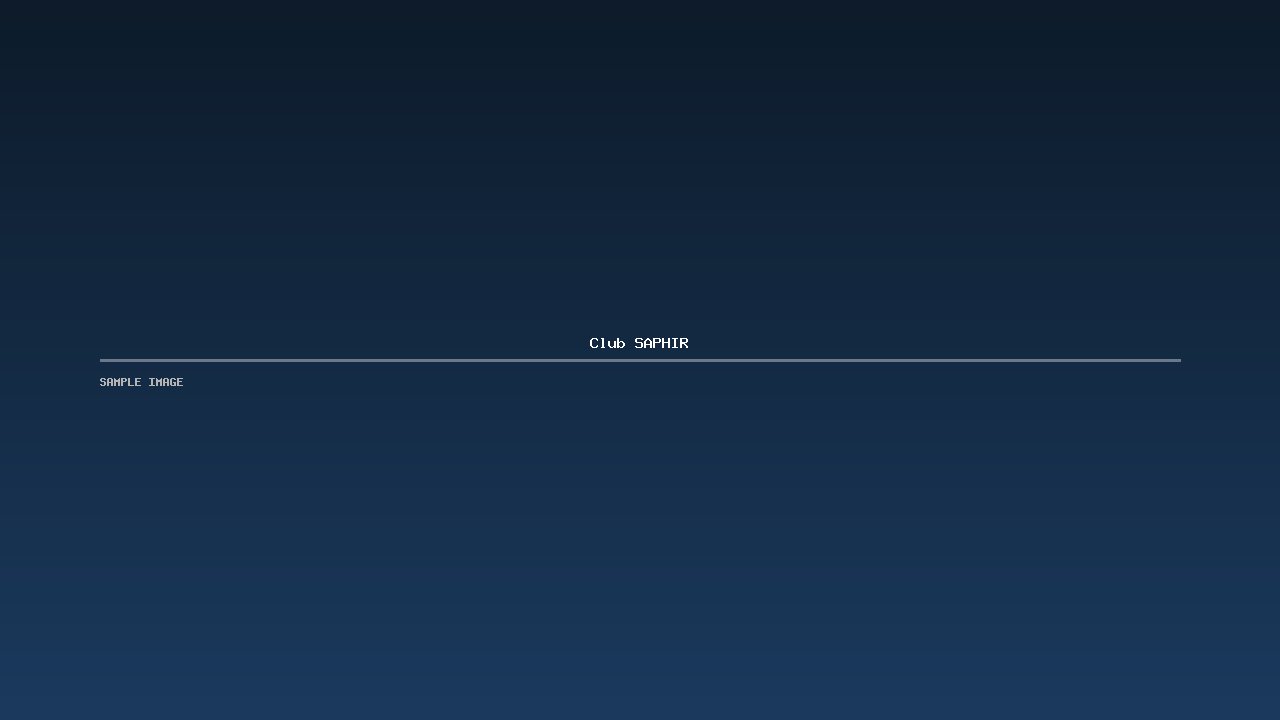 Club SAPHIR